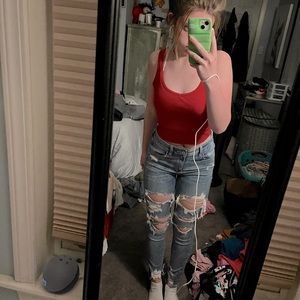 american eagle ripped jeans!!